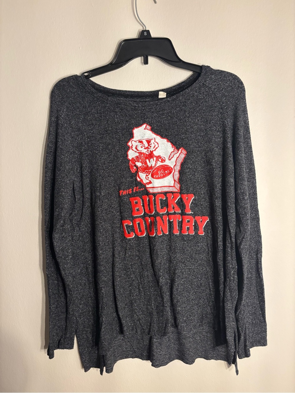 Tailgate Bucky Country Grey Sweatshirt